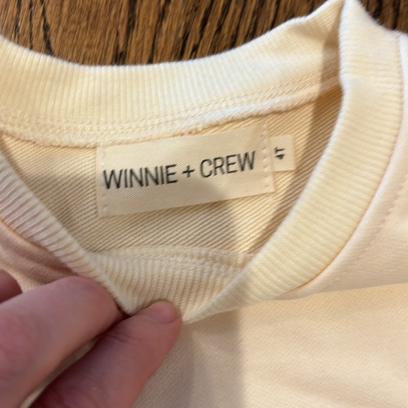 Winnie and Crew 4T Cargo Sweatshirt Set in Cream, Never Worn, Washed Once - Picture 4 of 4